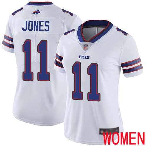 Women Buffalo Bills 11 Zay Jones White Vapor Untouchable Limited Player NFL Jersey